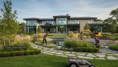 Landscaping service in Highland Park, IL for residential lawn and garden maintenance