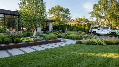 Landscaping services in Highland Park, IL for residential lawn care and landscape maintenance