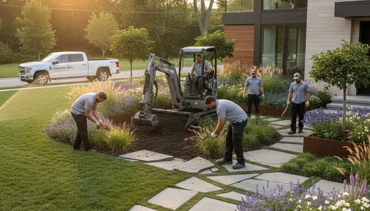 Landscaping services in Highland Park, IL for residential lawn care and garden maintenance