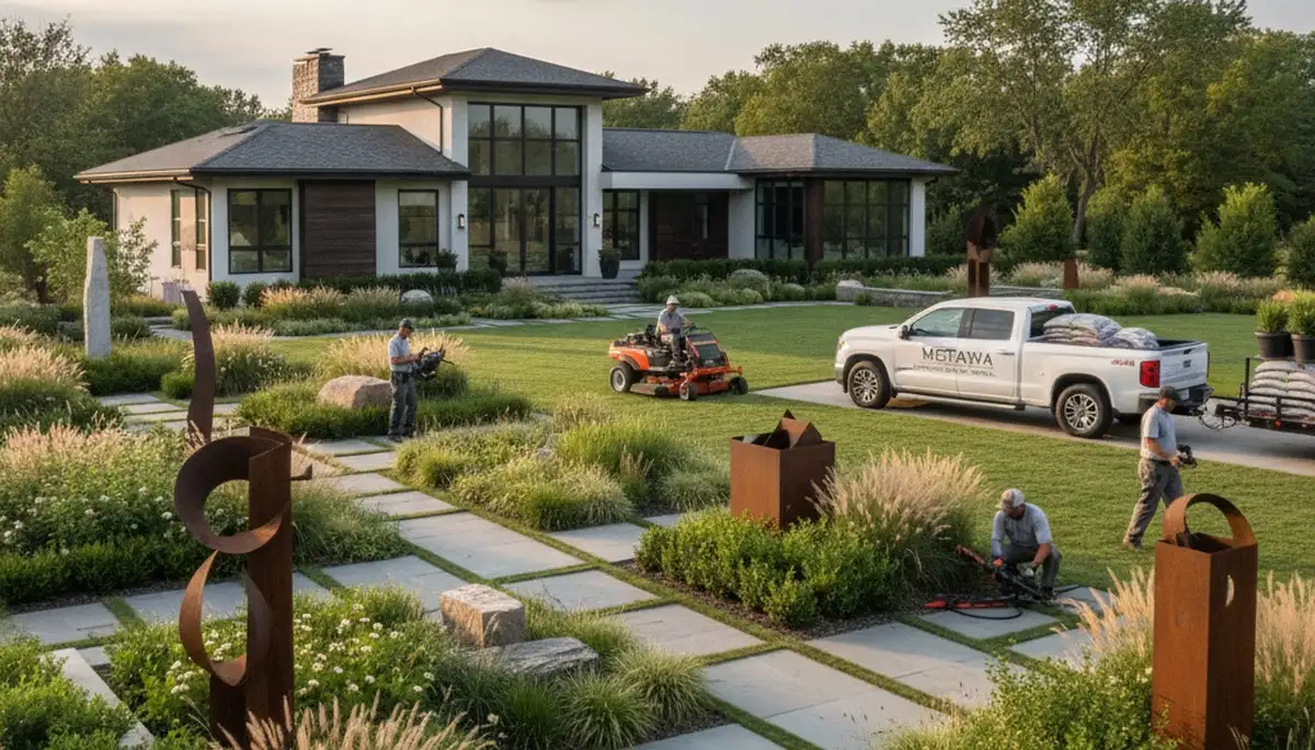 Landscape services in Highland Park, IL for residential lawn care and garden maintenance