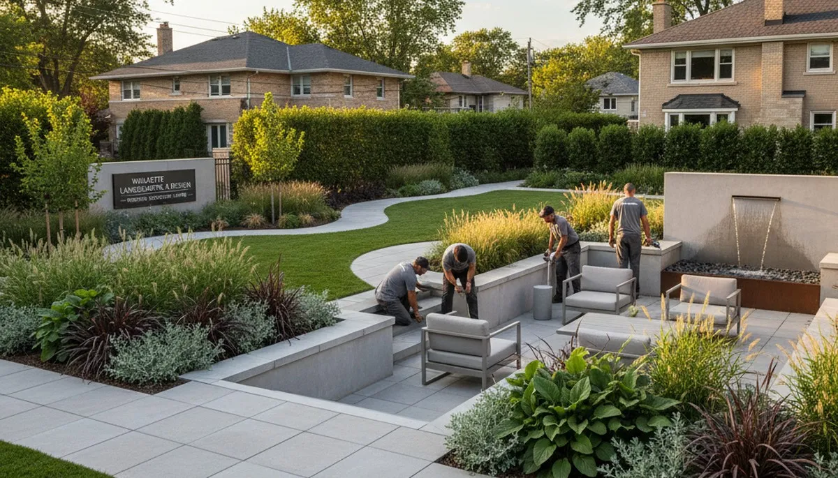 Landscaping service in Highland Park, IL for residential yards and garden maintenance