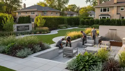Landscaping service in Highland Park, IL for residential yards and garden maintenance