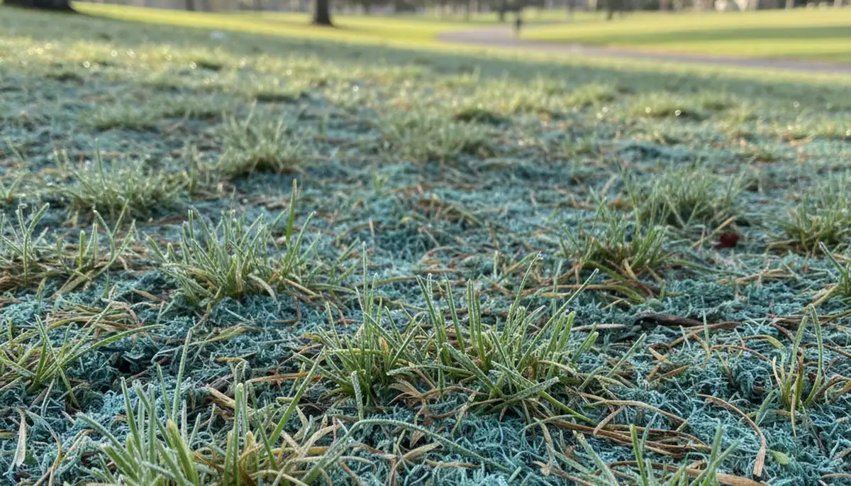Fresh grass seedlings emerging after hydroseeding in Highland Park, IL by Chop Chop Landscaping